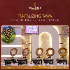 Our tantalizing Tawa station adds the perfect taste to any occasion. The elegant setup with multiple dishes keeps the food hot and ready for your guests.