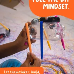 To build the future, we must first fuel the DIY mindset. We encourage kids to tinker, build, break, and make, because that's how innovation begins.