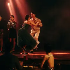 Two lovers lost in a dance on stage. This moment was central to the story we created for Origin & Ode, capturing the energy and romance of a live musical evening.