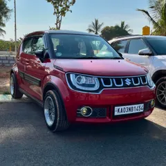 A modified red Suzuki Ignis looking sharp at the meetup. We welcome all types of cars, from stock to fully customized.