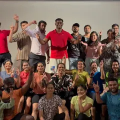 A group photo from a fitness event I hosted at Fitnation Gym. It was a wonderful evening of dance, fitness, and community bonding.