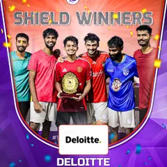 Deloitte, the Shield Winners of the J5LC Edition 2. The Shield competition gives all teams a chance at glory, and Deloitte proved their mettle.