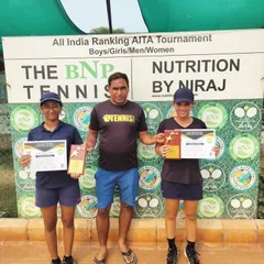 Here is one of our champions from the All India Ranking AITA Tournament. We are proud to host official AITA events where players can earn national ranking points.