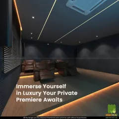 The dark color palette and textured acoustic wall panels are crucial for immersion. This design minimizes light reflection and controls sound, ensuring the audio and visuals are as crisp and clear as the director intended.