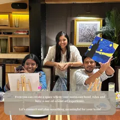 Planning a get-together for your team or friends? An art workshop is a unique way for everyone to bond, relax, and have a one-of-a-kind experience. Let's plan something meaningful together.