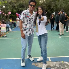 Sharing a moment with the brilliant actor Manoj Bajpayee after hosting his daughter's birthday party. It's always an honor to work with and be appreciated by artists I admire so much.
