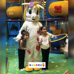 A magical moment with our unicorn mascot! We love creating unforgettable memories, and a hug from a life-sized unicorn is something your child will never forget.