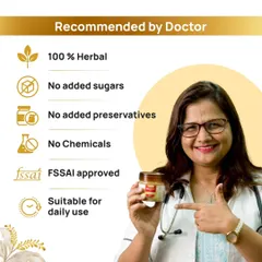 As a doctor, I ensure my products are safe and pure. Keshya Yog is 100% herbal, FSSAI approved, and contains no added sugars or preservatives, making it suitable for daily use.