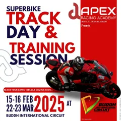 Our official announcement for the Superbike Track Day and Training Session at Buddh International Circuit. This is where we create champions.