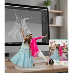From a vibrant Mehendi photo to a stunning 3D collectible. This is a unique way to capture the joy and color of your wedding celebrations.
