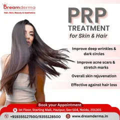 PRP therapy is a natural and effective treatment for both skin and hair. It can improve deep wrinkles, acne scars, and overall skin rejuvenation while also combating hair loss.