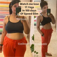 A side-by-side look at my 100-day progress. This shows the real, visible reduction in belly fat and overall toning, achieved just with Speed Slim and walking.