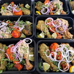A close up of the kebab variety in my platters. You get the classic red Tandoori, the creamy Malai, and the herby Pahadi, offering something for every palate.
