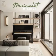 This angle highlights the minimalist interior design principles I apply, with a focus on clean lines and uncluttered surfaces. The strategic placement of the piano next to a large window brings in natural light and connects the interior to the outdoors.