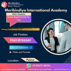 Expanding our reach. We are hiring hairdressers for our partner brands in Patna. Your skills are in demand everywhere.