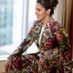 A candid moment with badminton star Saina Nehwal. This portrait showcases a professional yet approachable look, suitable for media features and personal branding.