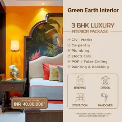 For larger homes, we offer a 3BHK luxury interior package starting from ₹40 Lakhs. Get a premium, fully customized home with our expert team.