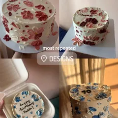 A collage of my most requested designs, all featuring palette knife flowers. This technique creates a beautiful, textured floral effect in various color combinations.