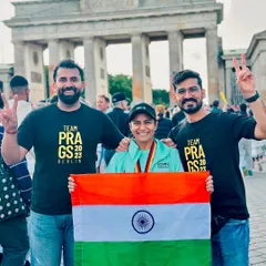The support crew that gets you through 42.2kms. With my husband and friend at the Brandenburg Gate after the Berlin Marathon. Their cheers on the course made all the difference.