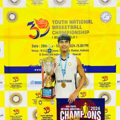 Another huge win for the fam. My student Mohammad Raza after becoming a Youth National Basketball Champion. The hard work is paying off, brother.