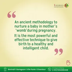 Garbhasanskar is an ancient methodology to nurture a baby in the womb. It is a powerful technique that combines diet, lifestyle, and mental practices to support the birth of a healthy and intelligent child.