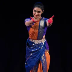 A moment from my performance of *KANHOPATRA*. To get into her skin through her own words is a visceral experience every single time. This piece is an autobiographical account of a forgotten voice, told through her own poetry.