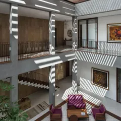 I was thrilled to see my work featured in Architectural Digest India. This stunning home, designed by We Design Studio, features my art in its central courtyard. It shows how the right piece can command a space while blending beautifully with a home's overall architecture and spirit.