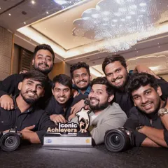 This award belongs to the entire 'Stories by Parag' team. A celebratory photo with my incredible crew, whose dedication and hard work make capturing these beautiful wedding stories possible.