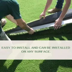 One of the biggest benefits of our artificial grass is its simple installation process. Our team can lay it on almost any surface, from concrete to tiles, ensuring a smooth and seamless finish every time.