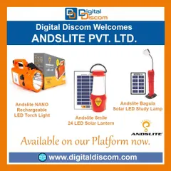 Andslite offers a range of portable lighting, including the Bagula solar LED study lamp, the Smile solar lantern, and a rechargeable LED torch.