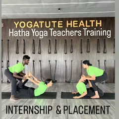 A key part of our teacher training is the hands-on internship. Here, our trainees learn to give safe and effective adjustments in partner yoga, mastering poses like Dhanurasana (Bow Pose) to understand anatomy and support in a practical setting.