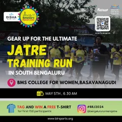 Training runs are an essential part of the buildup to any major event. Here we are promoting a training run for the Bengaluru Runners Jatre in Basavanagudi. These smaller events help build momentum, create community, and prepare participants for the main race day.