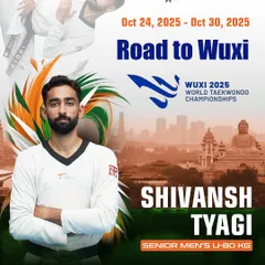 On the road to greatness. Congratulations to Shivansh Tyagi for qualifying for the Wuxi 2025 World Championships. We are behind you every step of the way.