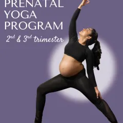 My on-demand Prenatal Yoga Program is designed for your second and third trimesters, helping you build strength, ease discomfort, and connect with your body. This is about making you feel good and strong, right now.