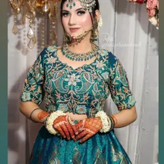 A professional shot of a bride, where my henna work is part of her complete, beautiful look.
