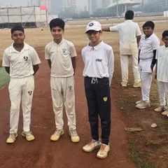 A few of our players on the field. We encourage friendship and mutual respect among all our students.