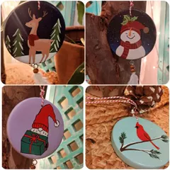 Our hand-painted wooden Christmas ornaments, featuring festive characters like reindeer, snowmen, and gnomes, are ready to bring charm and warmth to your tree.