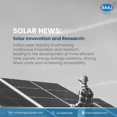 We are proud to be part of India's solar innovation journey. Our commitment to research and development helps in creating more efficient solar panels and energy solutions, making clean energy more accessible and affordable.