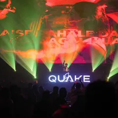Performing at Quake, Asia's largest nightclub, in Hyderabad. The scale of the venue and the visuals are on another level.
