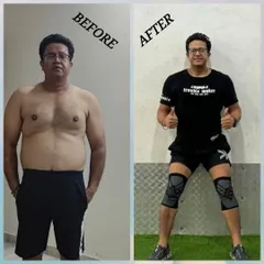 Another look at this amazing fat-to-fit journey. Consistency in the gym and in the kitchen is what makes this kind of progress possible.
