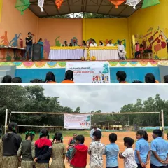 Scenes from the inauguration of our Grassroots School Stars Program. We work closely with school authorities and community leaders to integrate sports into the daily lives of children.