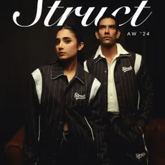 This powerful campaign image for Struct's pinstripe set showcases our ability to create dramatic, high-contrast lighting for impactful brand statements.