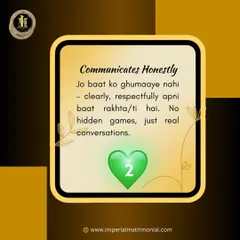 Green Flag 2: They communicate honestly. Look for someone who expresses themselves clearly and respectfully. Real conversations, without hidden games, build a strong foundation.