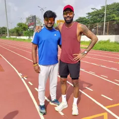 It's always great to connect with people who live and breathe performance. On the track with Indian cricketer Hardik Pandya, a true professional dedicated to fitness.
