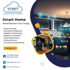 I can revolutionize your living space with a smart home system that provides instant access, seamless device integration, and automated alerts. This graphic highlights the unified control you gain over your entire home.