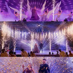 From angel-winged dancers to cold pyro fountains and confetti blasts, this Sangeet performance was a visual spectacle. I love pushing creative boundaries to deliver a show-stopping experience for you and your guests.