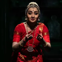 A close up capturing the essence of Bhakti, or devotion, a central theme in my recitals. The subtle expression and hand gestures are key to conveying the intricate stories and emotions of the characters I portray on stage.