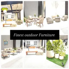 For 15 years, we have been the go-to source for the finest outdoor furniture in Kolkata. This collage highlights some of our elegant and comfortable seating arrangements.