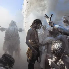 In the chaos of Masan Holi at Varanasi's Manikarnika Ghat, life and death dance together. I plunged into the clouds of ash to capture this otherworldly scene, where spirituality is raw, unfiltered, and intensely alive.