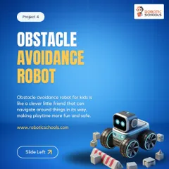 This obstacle avoidance robot is like a clever little friend that can navigate around things in its way. It teaches kids about using sensors to make their robots "see" and react to the world.